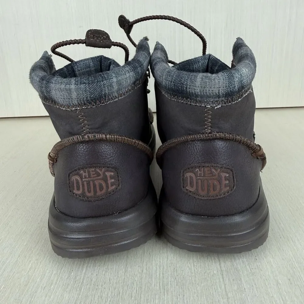Hey Dude Bradley Classic Men's Size 10 Brown Slip On Boots Water Resistance - Picture 5 of 11
